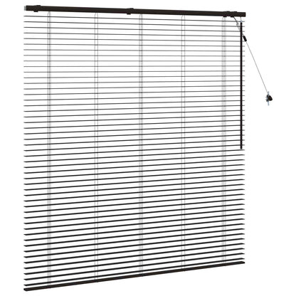 vidaXL Venetian Blind Dark Brown 160 x 160 cm 35 mm