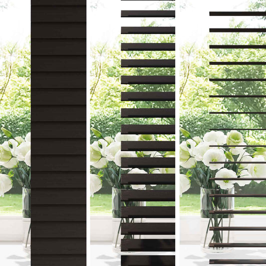 vidaXL Venetian Blind Dark Brown 95 x 250 cm 35 mm