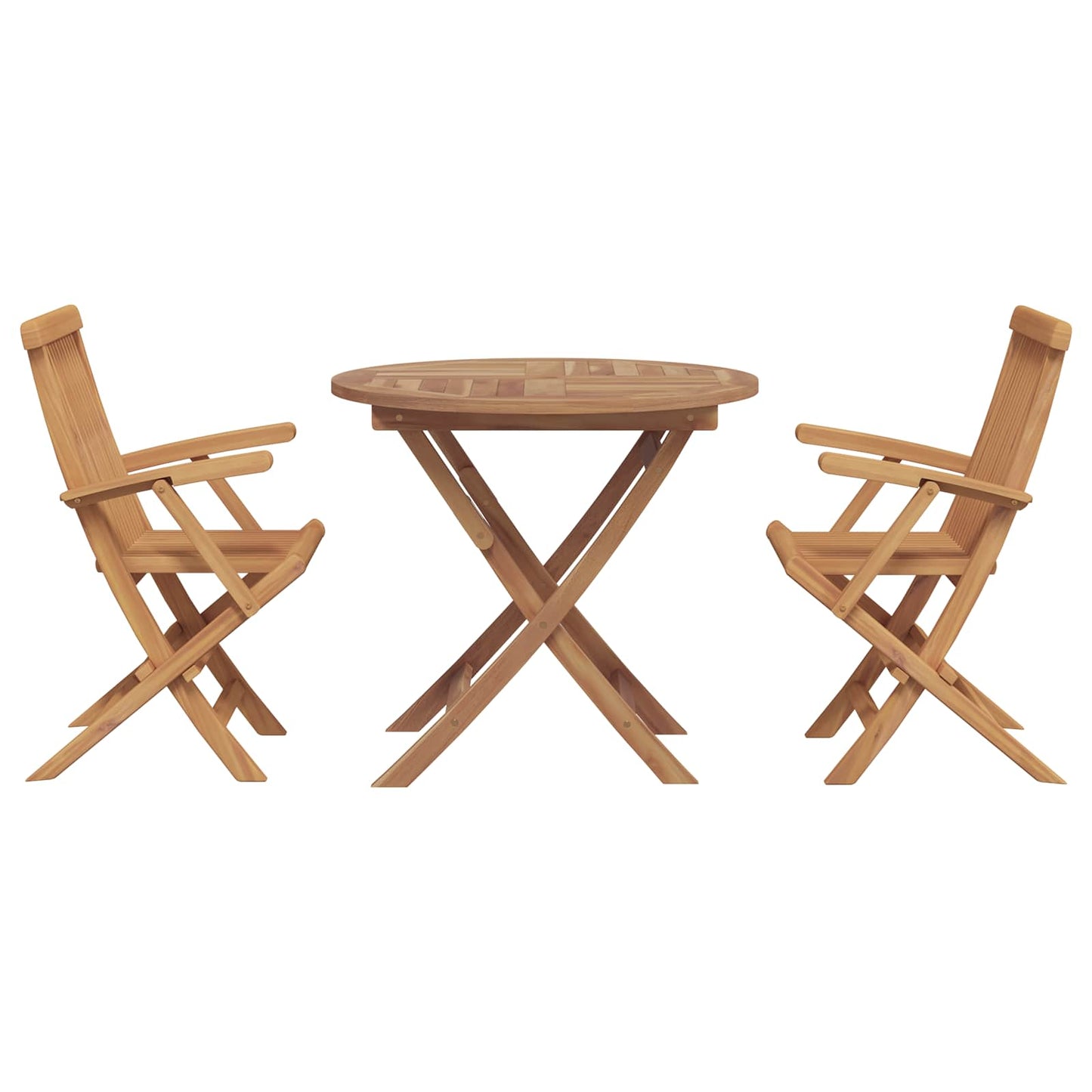 vidaXL Garden Dining Set 3 pcs Brown Solid Acacia Wood