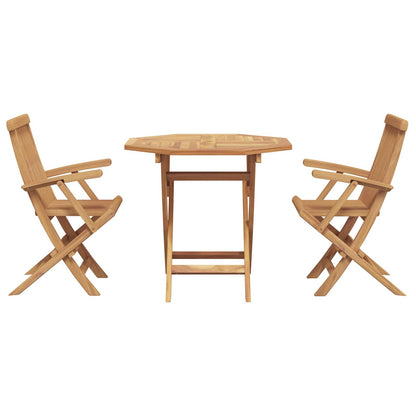 vidaXL Garden Dining Set 3 pcs Brown Solid Acacia Wood