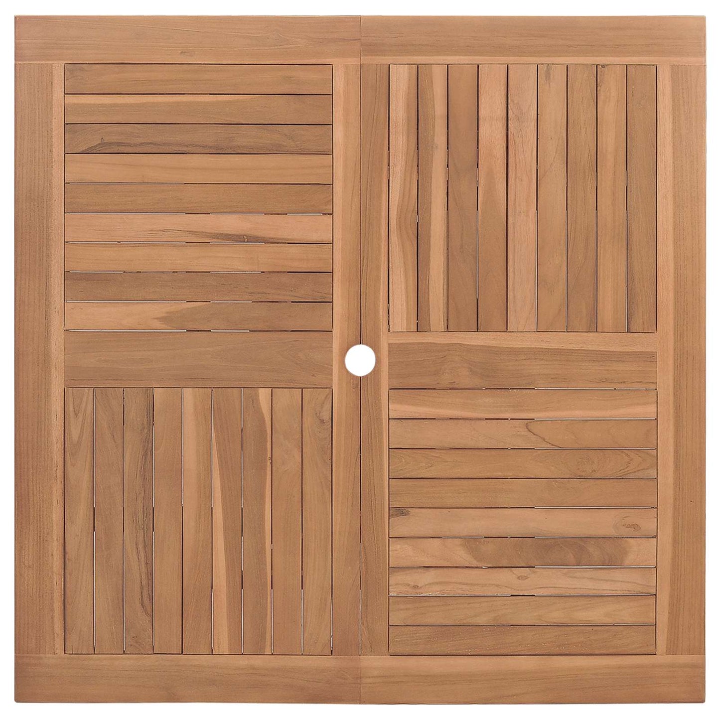 vidaXL Garden Dining Set Folding Brown Soild Teak Wood