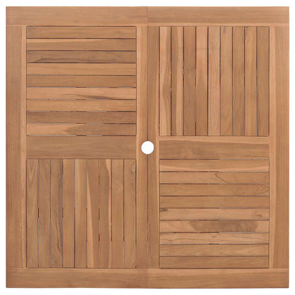 vidaXL Garden Dining Set Folding Brown Soild Teak Wood