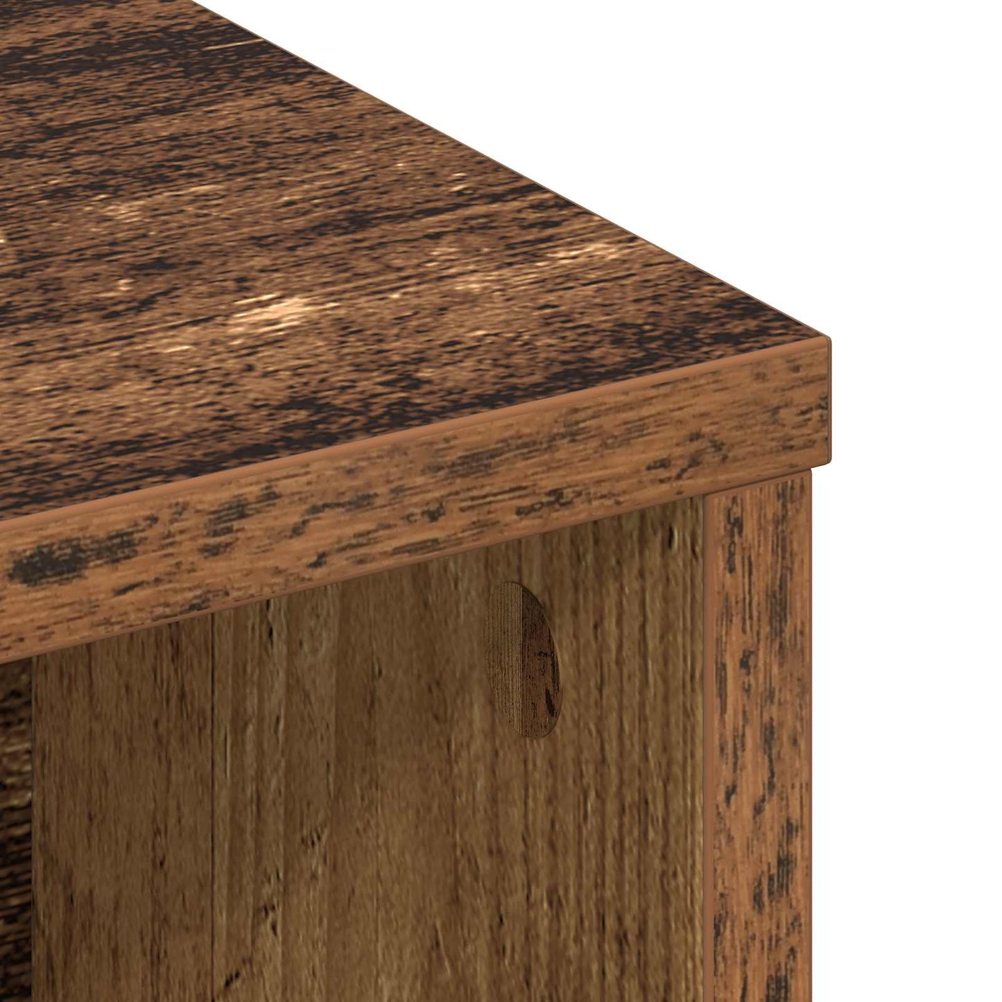 vidaXL Headboard Cabinet Old Wood Engineered Wood