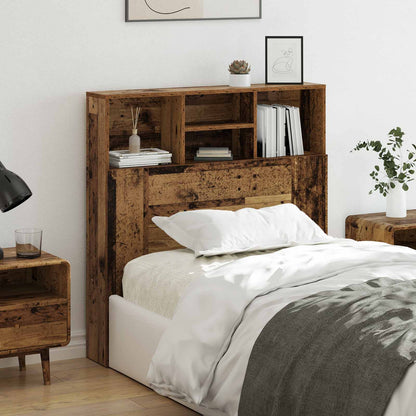 vidaXL Headboard Cabinet Old Wood Engineered Wood