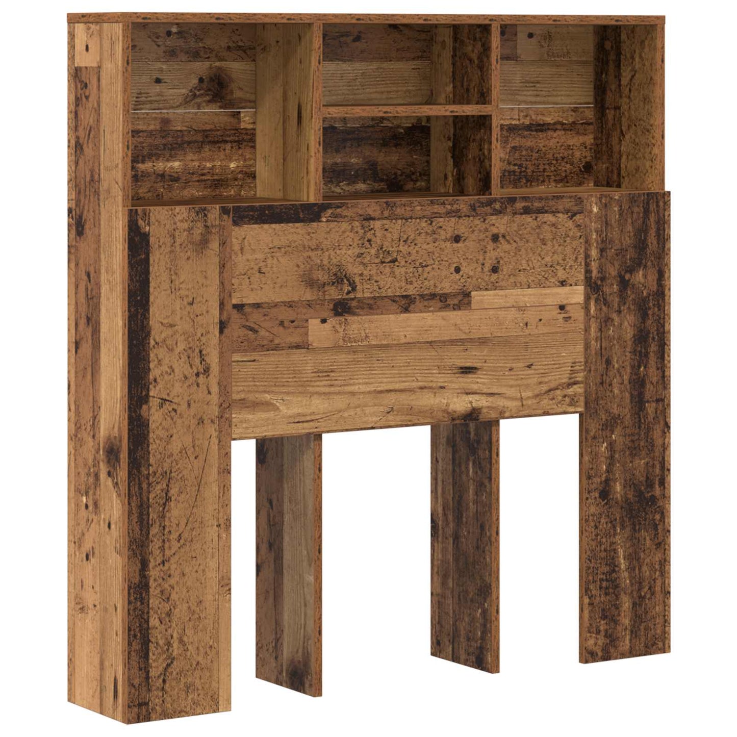vidaXL Headboard Cabinet Old Wood Engineered Wood