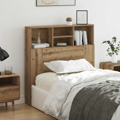 vidaXL Headboard Cabinet Artisan Oak Engineered Wood