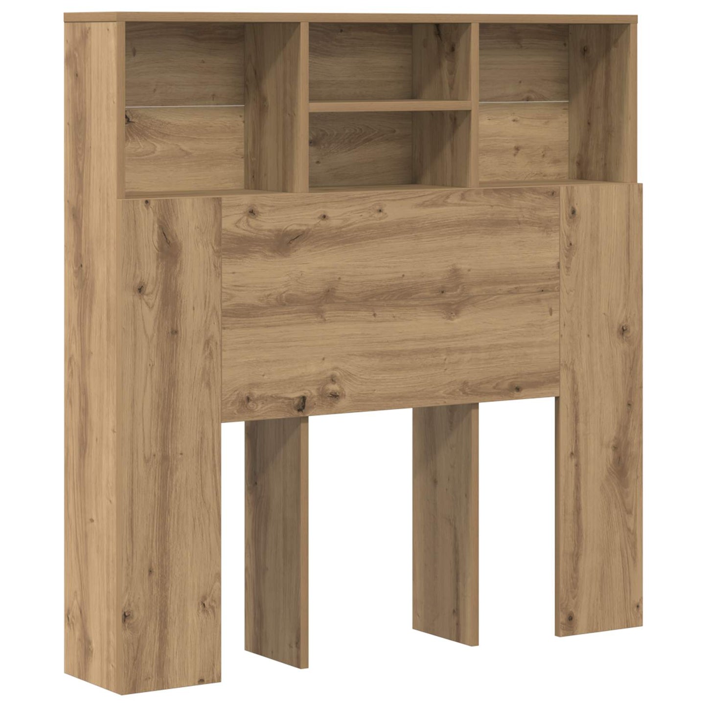 vidaXL Headboard Cabinet Artisan Oak Engineered Wood