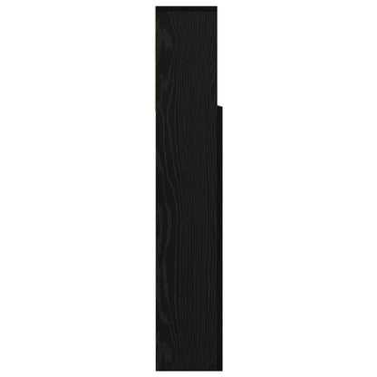 vidaXL Headboard Cabinet Black Oak 100 x 19 x 103.5 cm Engineered Wood