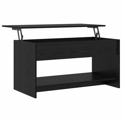 vidaXL Coffee Table Black Oak 80 x 50.5 x 41.5 cm Engineered Wood
