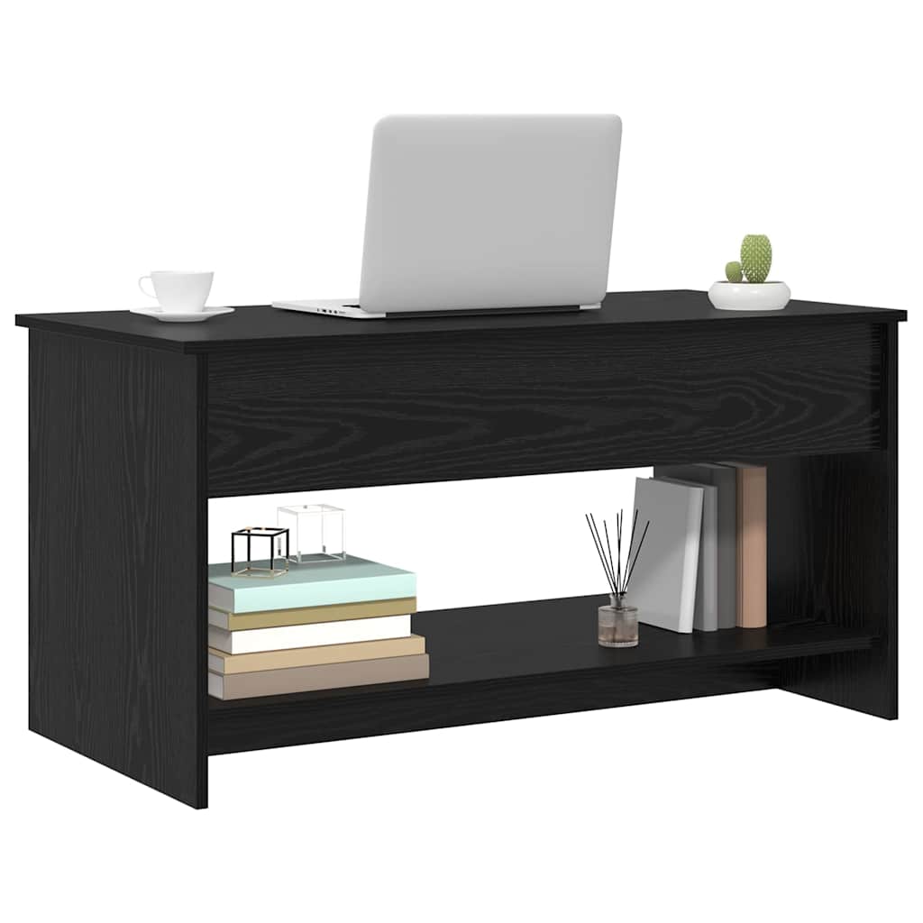 vidaXL Coffee Table Black Oak 80 x 50.5 x 41.5 cm Engineered Wood