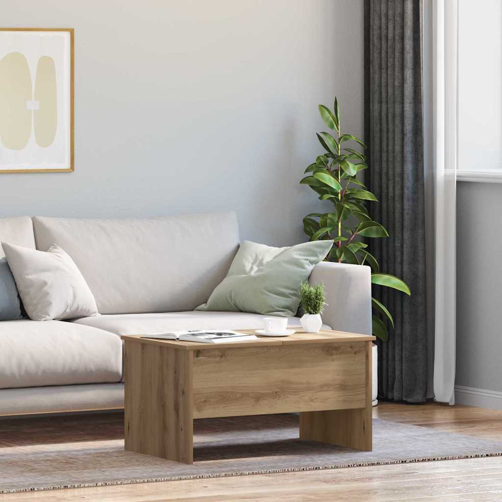 vidaXL Coffee Table Artisan Oak 102 x 50.5 x 46.5 cm Engineered Wood