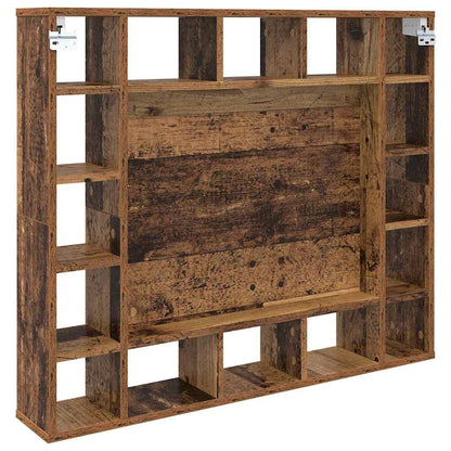 vidaXL Mirror Cabinet Old wood 91 x 15 x 76.5 cm Engineered Wood
