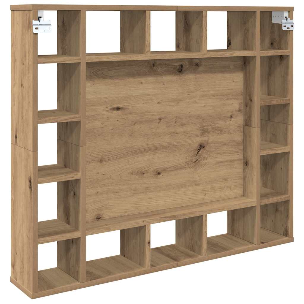 vidaXL Mirror Cabinet Artisan Oak 91 x 15 x 76.5 cm Engineered Wood