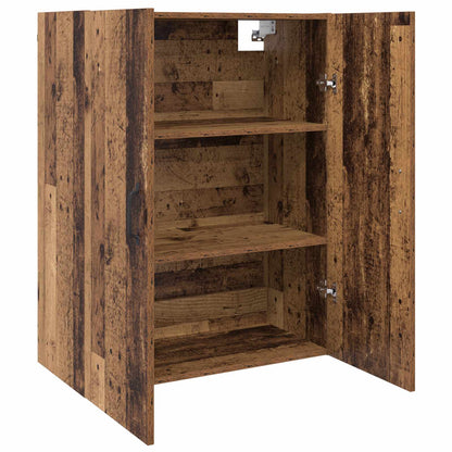 vidaXL Wall Cabinet Old Wood 69.5 x 34 x 90 cm Engineered Wood
