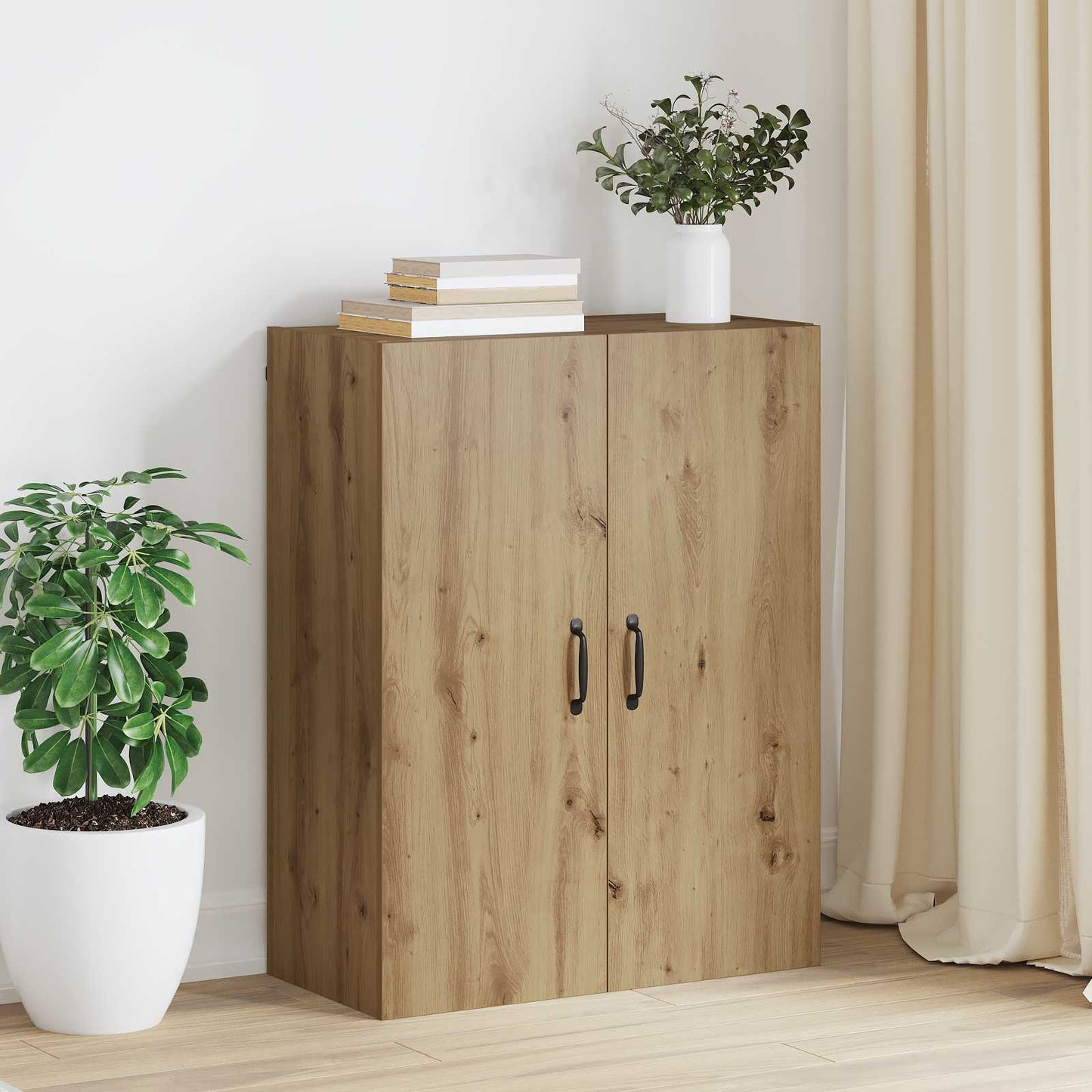 vidaXL Wall Cabinet Artisan Oak 69.5 x 34 x 90 cm Engineered Wood