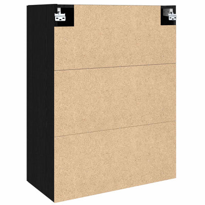 vidaXL Wall Cabinet Black Oak 69.5 x 34 x 90 cm Engineered Wood