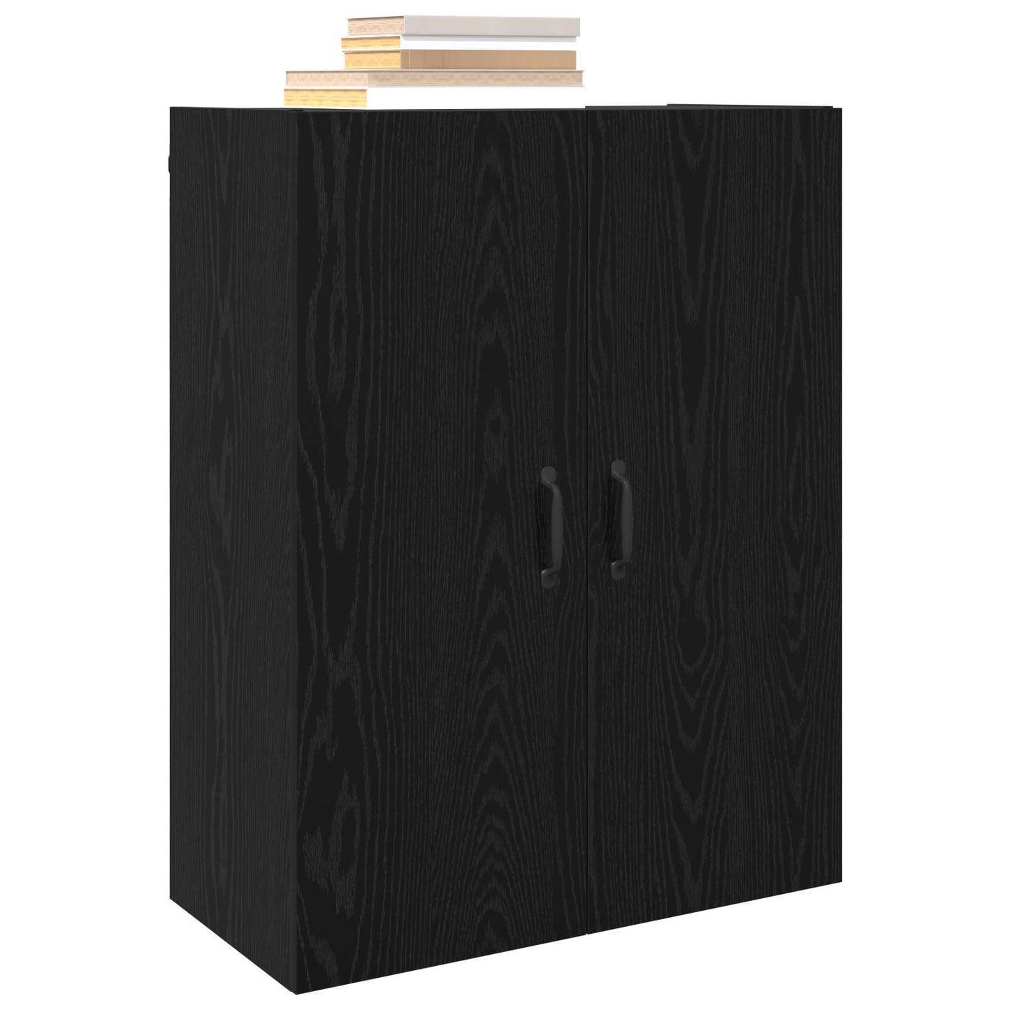 vidaXL Wall Cabinet Black Oak 69.5 x 34 x 90 cm Engineered Wood