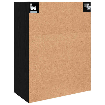 vidaXL Storage Cabinet Wall-mounted Black Oak 69.5 x 34 x 90 cm