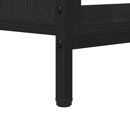 vidaXL TV Cabinet 100 x 40 x 45 cm Black Oak Engineered Wood