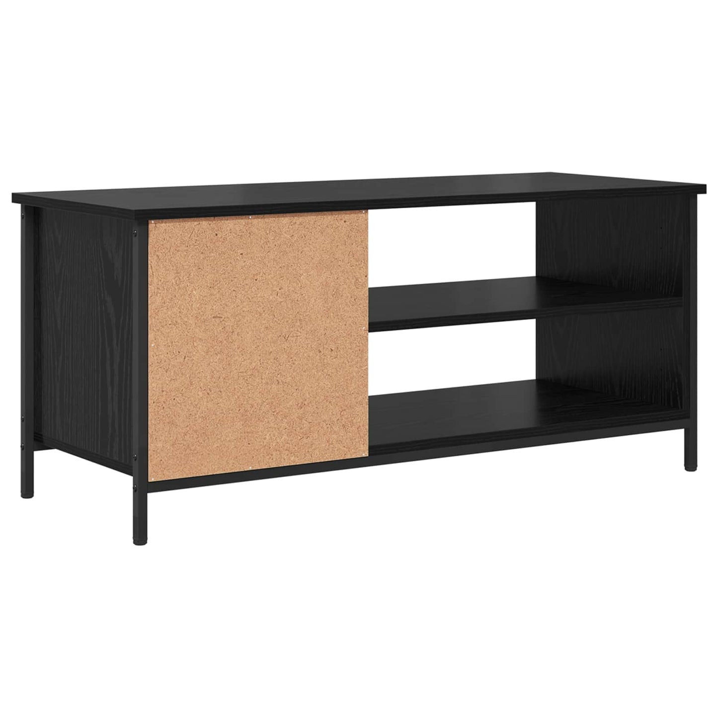 vidaXL TV Cabinet 100 x 40 x 45 cm Black Oak Engineered Wood