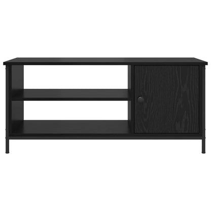 vidaXL TV Cabinet 100 x 40 x 45 cm Black Oak Engineered Wood