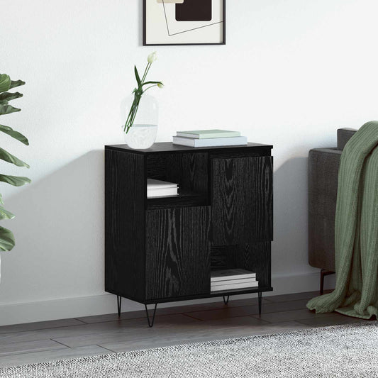 vidaXL Sideboard Black Oak 60 x 35 x 70 cm