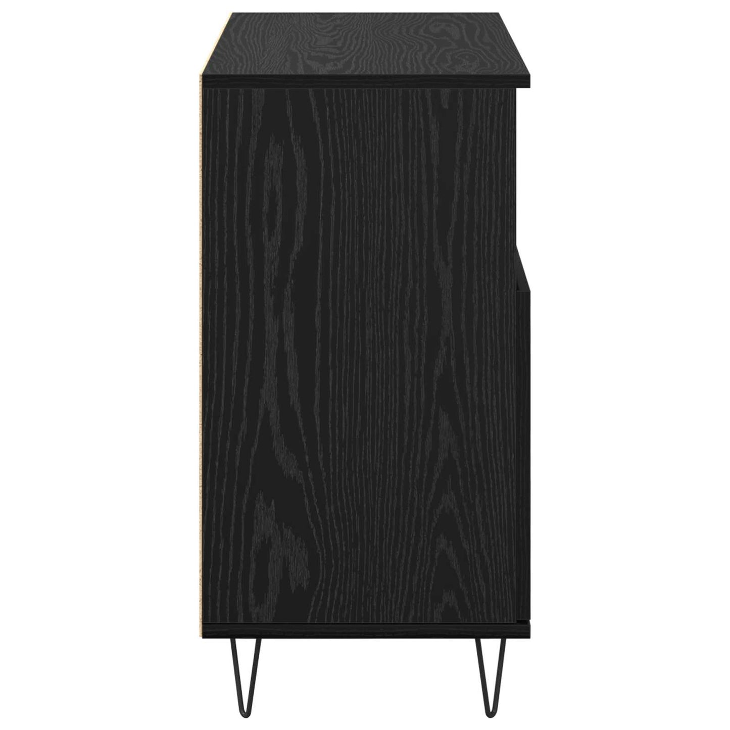 vidaXL Sideboard Black Oak 60 x 35 x 70 cm