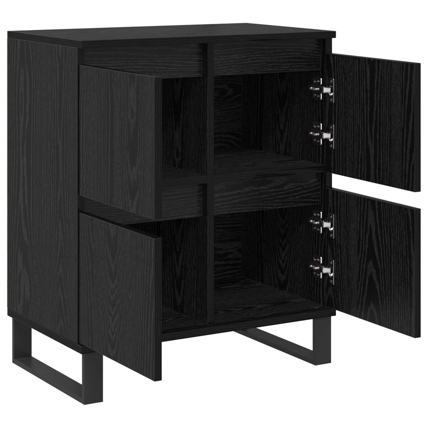vidaXL Sideboard Black Oak 60 x 35 x 70 cm