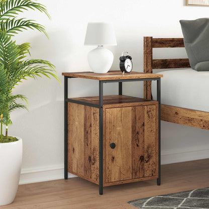 vidaXL Bedside Cabinet 2 pcs Old wood Engineered Wood
