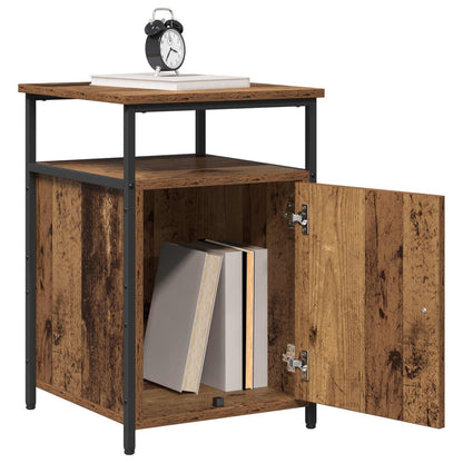vidaXL Bedside Cabinet 2 pcs Old wood Engineered Wood