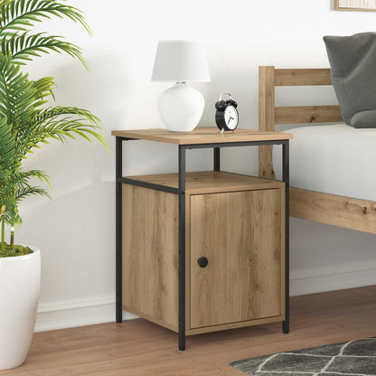 vidaXL Bedside Cabinet 2 pcs Artisan oak Engineered Wood