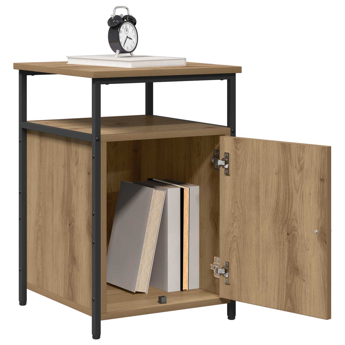 vidaXL Bedside Cabinet 2 pcs Artisan oak Engineered Wood