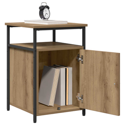 vidaXL Bedside Cabinet 2 pcs Artisan oak Engineered Wood