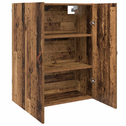 vidaXL Wall Cabinet Old Wood 69.5 x 34 x 90 cm Engineered Wood