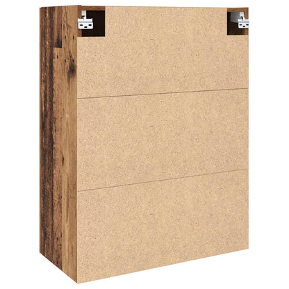 vidaXL Wall Cabinet Old Wood 69.5 x 34 x 90 cm Engineered Wood