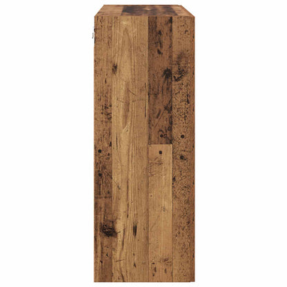 vidaXL Wall Cabinet Old Wood 69.5 x 34 x 90 cm Engineered Wood