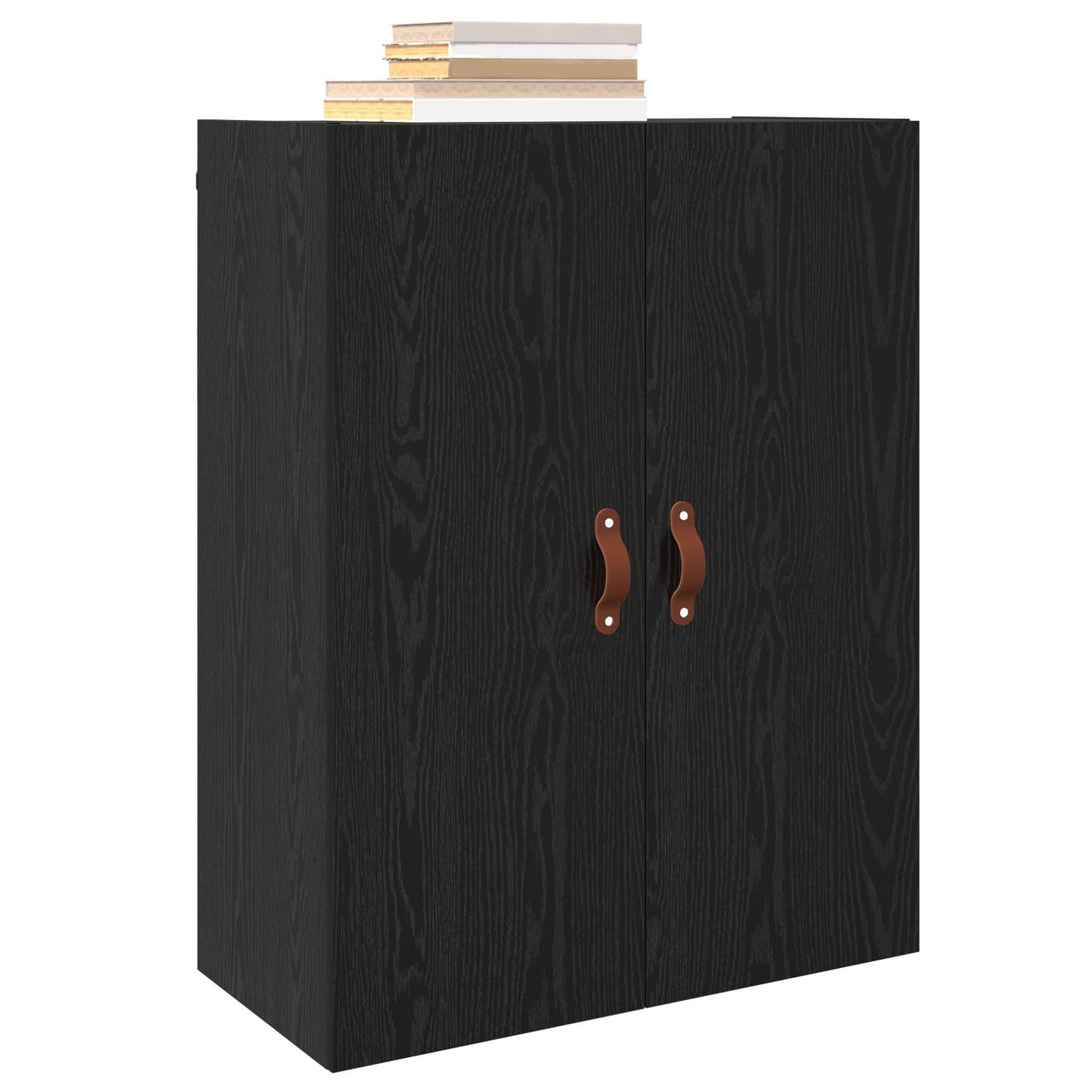 vidaXL Wall Cabinet Black Oak 69.5 x 34 x 90 cm Engineered Wood