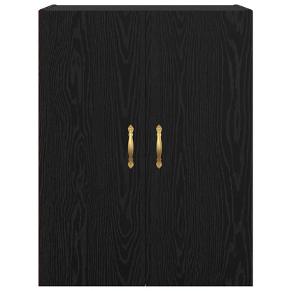 vidaXL Wall Cabinet Black Oak 69.5 x 34 x 90 cm Engineered Wood