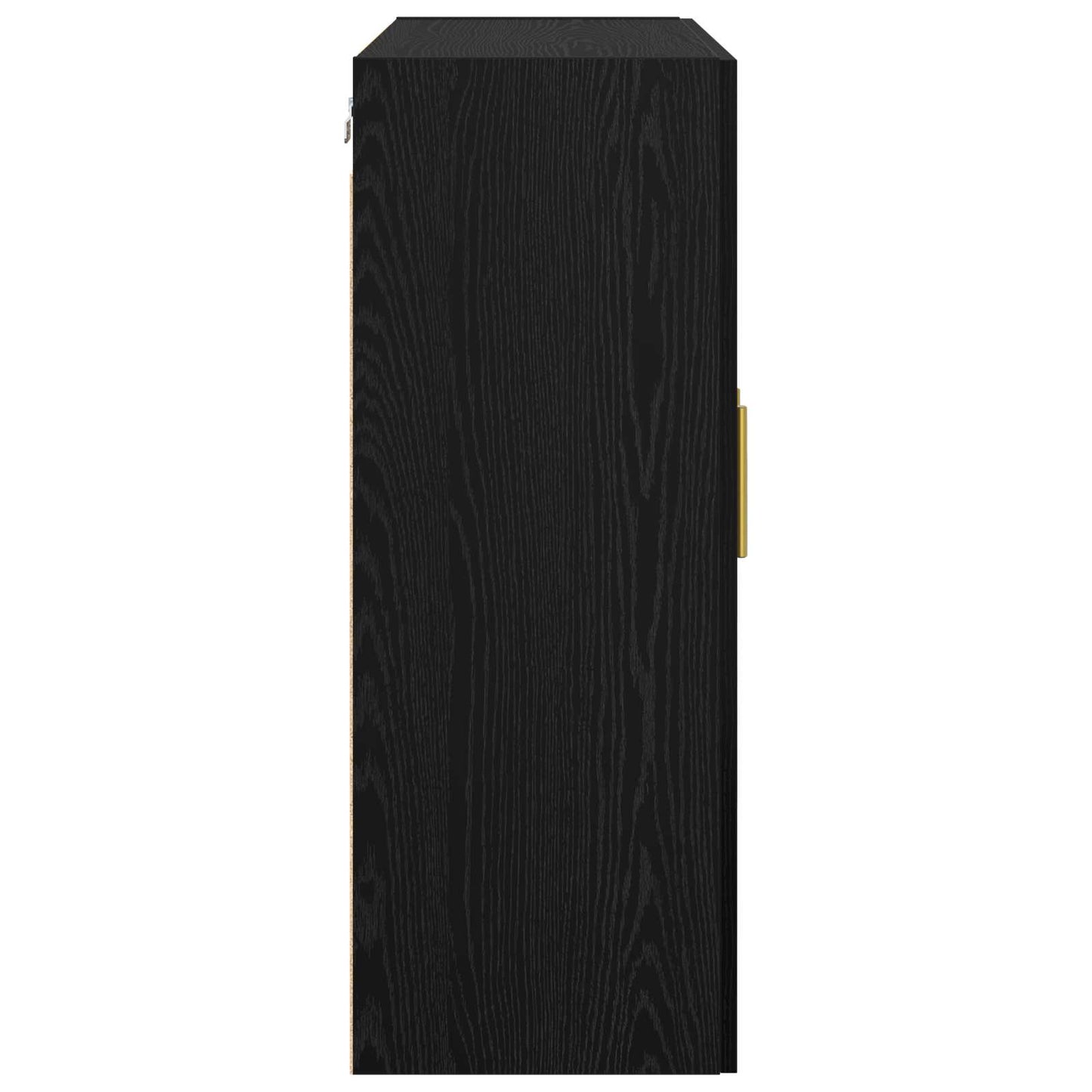 vidaXL Wall Cabinet Black Oak 69.5 x 34 x 90 cm Engineered Wood