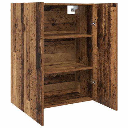 vidaXL Wall Cabinet Old Wood 69.5 x 34 x 90 cm Engineered Wood