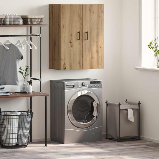 vidaXL Wall Cabinet Artisan Oak 69.5 x 34 x 90 cm Engineered Wood
