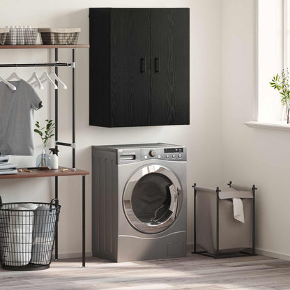 vidaXL Wall Cabinet Black Oak 69.5 x 34 x 90 cm Engineered Wood