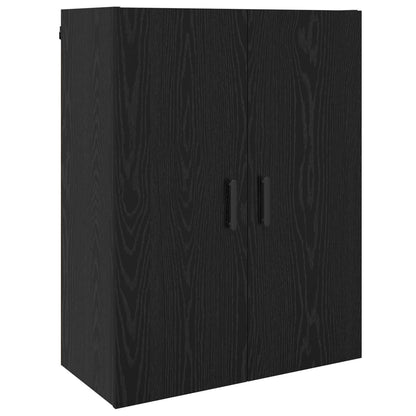 vidaXL Wall Cabinet Black Oak 69.5 x 34 x 90 cm Engineered Wood