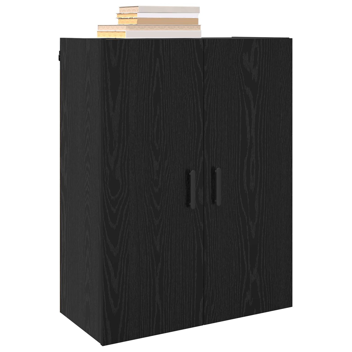 vidaXL Wall Cabinet Black Oak 69.5 x 34 x 90 cm Engineered Wood