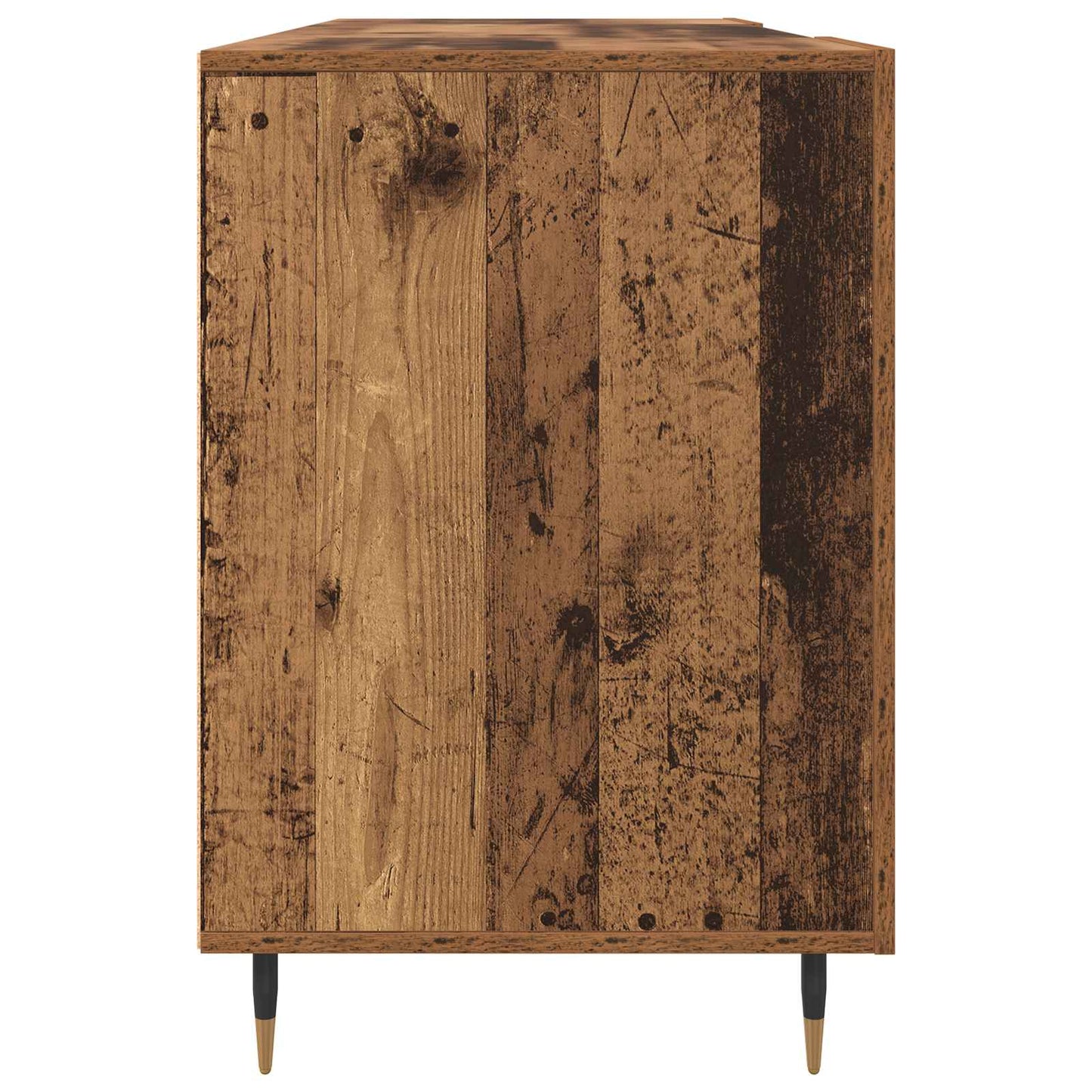 vidaXL Desk with Shelf Old wood 140 x 50 x 75 cm Engineered wood
