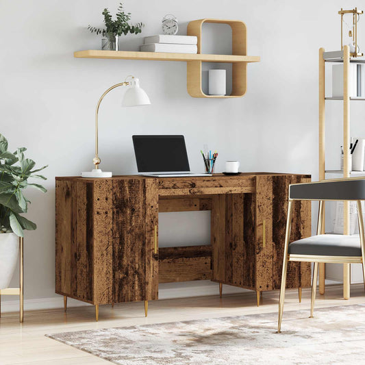 vidaXL Desk Old wood Engineered wood 140 x 50 x 75 cm