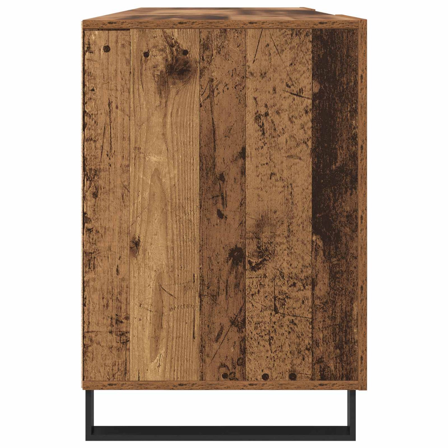 vidaXL Desk with Shelf Old wood 140 x 50 x 75 cm Engineered wood