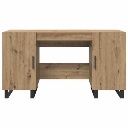 vidaXL Desk Artisan oak Engineered wood 140 x 50 x 75 cm