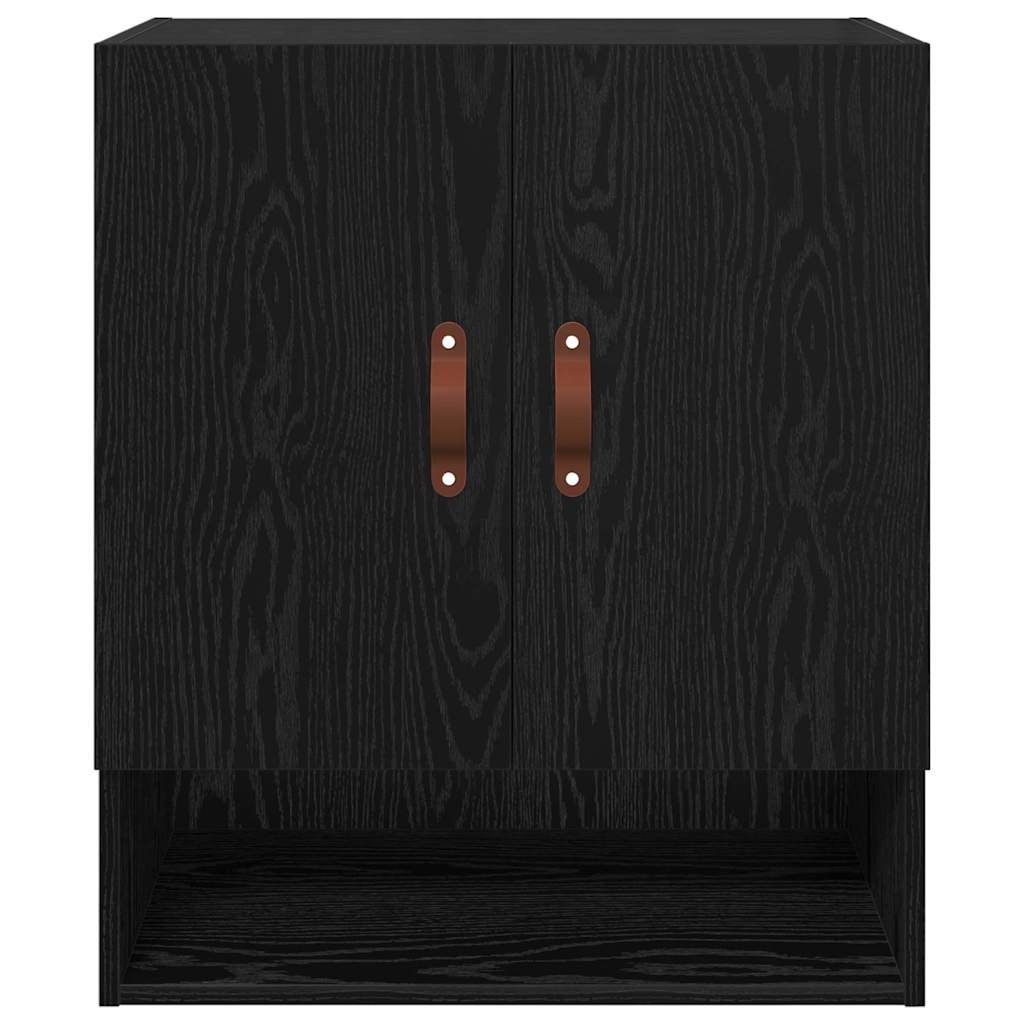 vidaXL Wall Cabinet Black oak 60 x 31 x 70 cm Engineered wood
