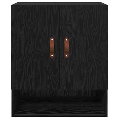 vidaXL Wall Cabinet Black oak 60 x 31 x 70 cm Engineered wood